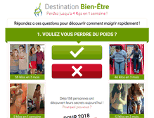 Tablet Screenshot of destination-bien-etre.com